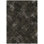 9' X 12' Brown And Chocolate Geometric Washable Indoor Outdoor Area Rug