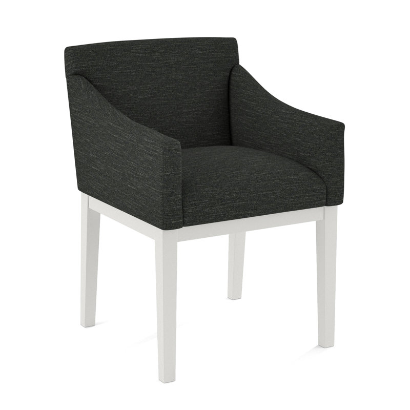Upholstered Arm Chair, Applause Bravo, White