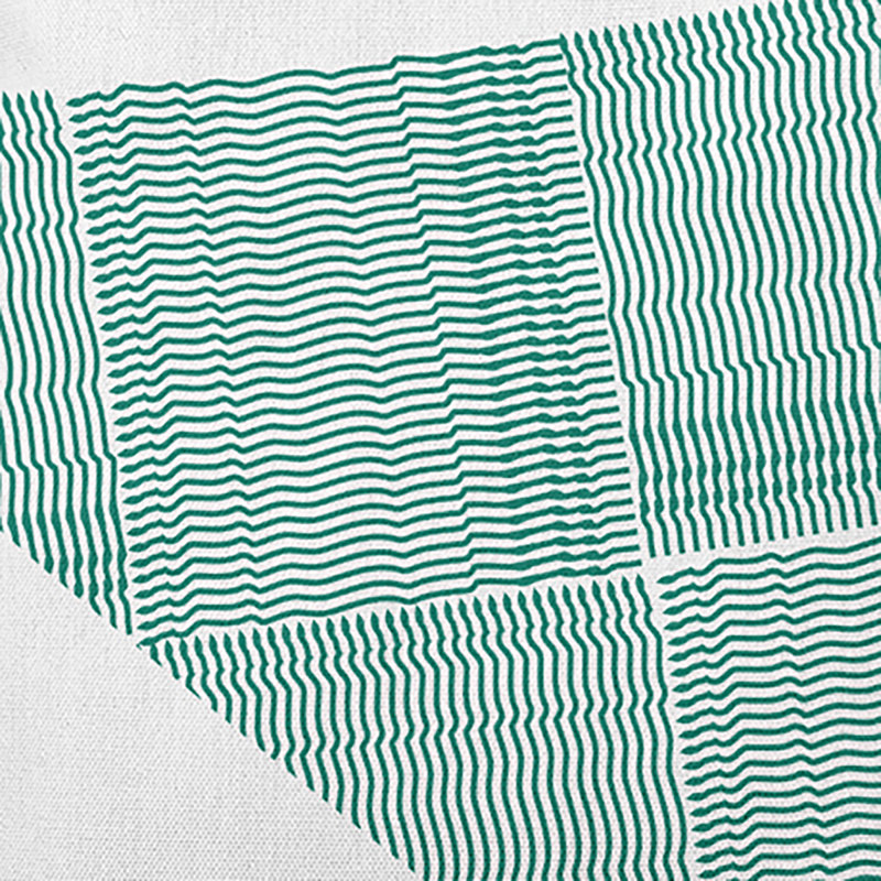 Housse et insert de coussin rectangulaire en polyester pour l'intérieur et l'extérieur, Vert trèfle