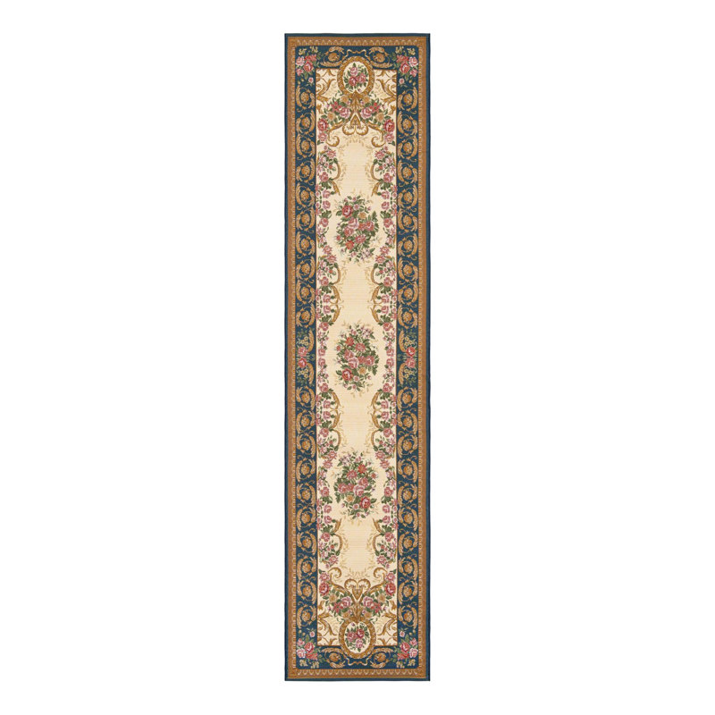 Tapis intérieur / extérieur traditionnel, Tapis de couloir 2 pi 7 po x 12 pi