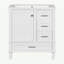 Meuble-lavabo moderne de 30 po avec ensemble de meuble-lavabo 30 po, armoire de rangement pour salle de bain avec porte à fermeture douce et 3 tiroirs, structure en bois massif [Bassin en résine]-2016468554