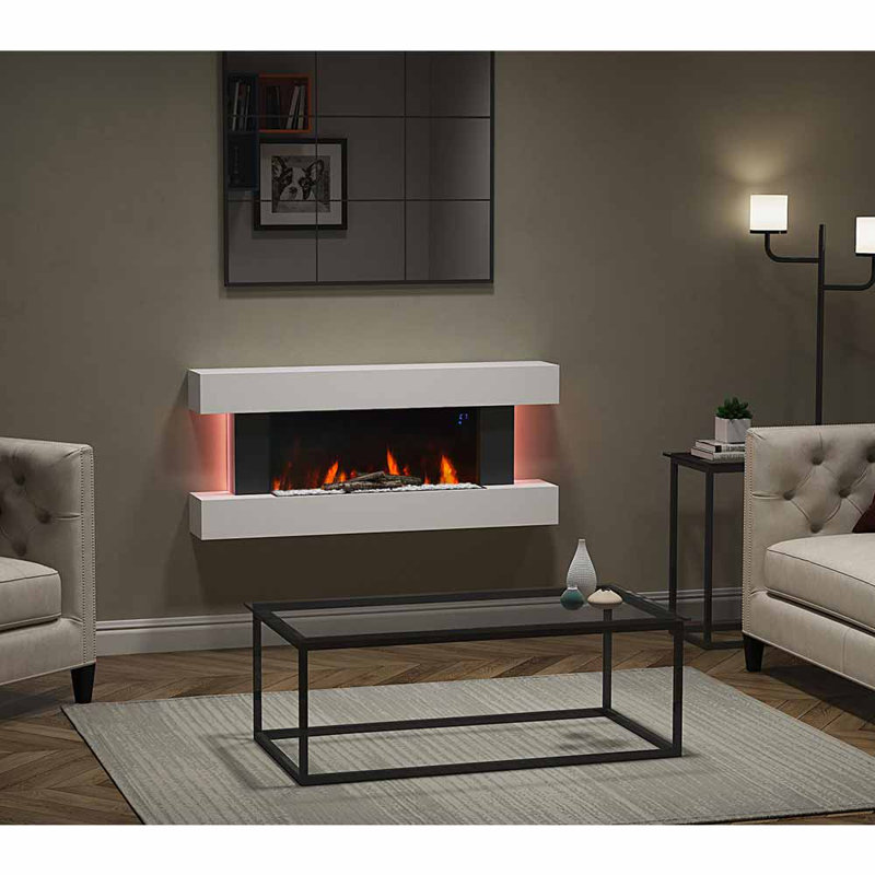 Ivy Bronx 132cm W Electric Fireplace with 5120 BTU