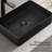 20" x 13" Matte Black Ceramic Rectangular Vessel Bathroom Sink