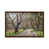 Toile avec cadre en bois brun classique