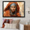Somant Bantu femme africaine Portrait II - art mural tribal africain