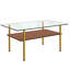 Table basse avec plateau en verre trempé-754428024