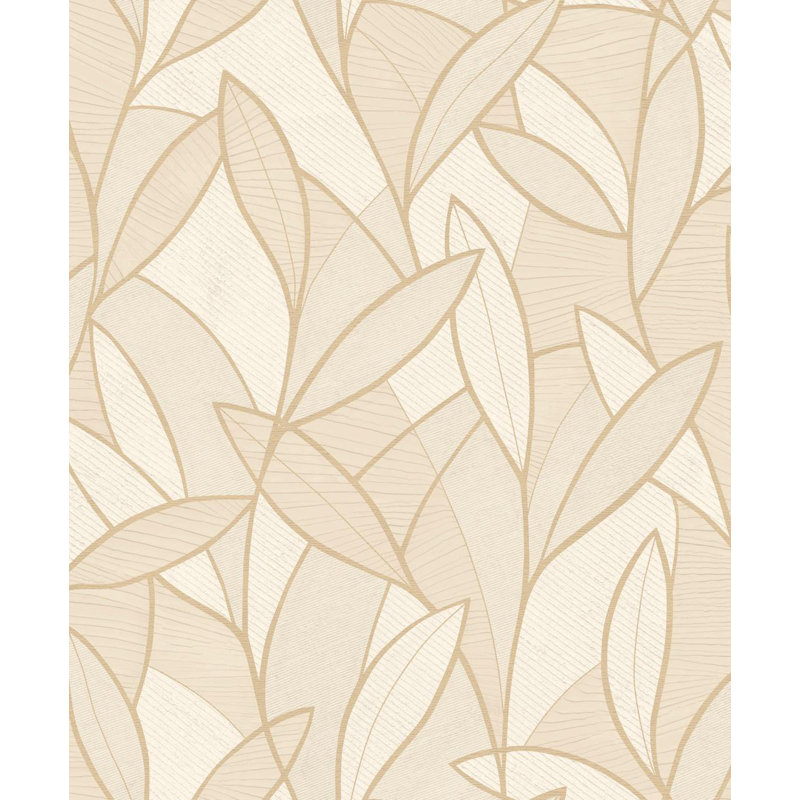 Double rouleau floral Yury, Beige