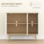 Buffet, armoire d'appoint avec tablettes réglables