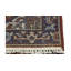 Tapis oriental bleu / brun / blanc en laine noué à la main 2 pi x 2 pi 11 po Biermann