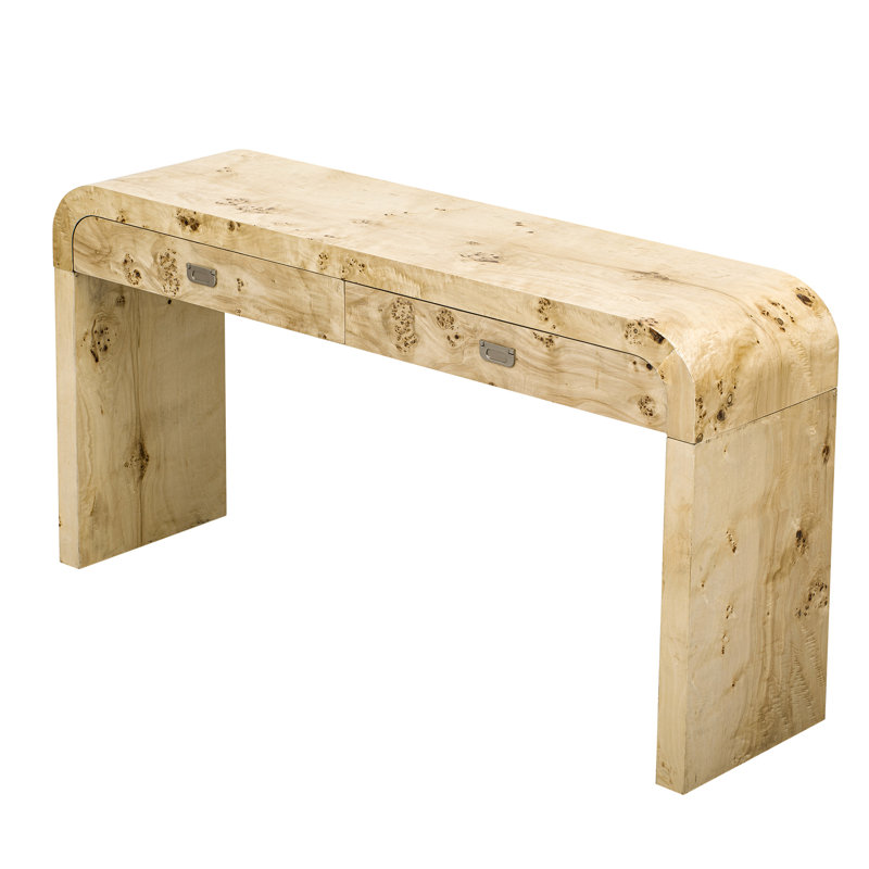 Console moderne en placage de bois pour entrée