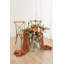 Décoration florale Ling's Moment Sweetheart Table de couleur terre cuite coucher de soleil-435357595