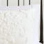 Housse de couette en chenille de coton très grand / très grand, très douce, 2 taies décoratives assorties, fermeture à boutons, attaches à l'intérieur, blanc lavable pour très grand lit, 3 pièces, attaches de coin, lavable à la machine, touche exquise-127368184-127368183