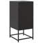 Ensemble de 2 tables de chevet standard en acier noir vidaXL 14,2 po x 15,4 po x 30,7 po-1595478815
