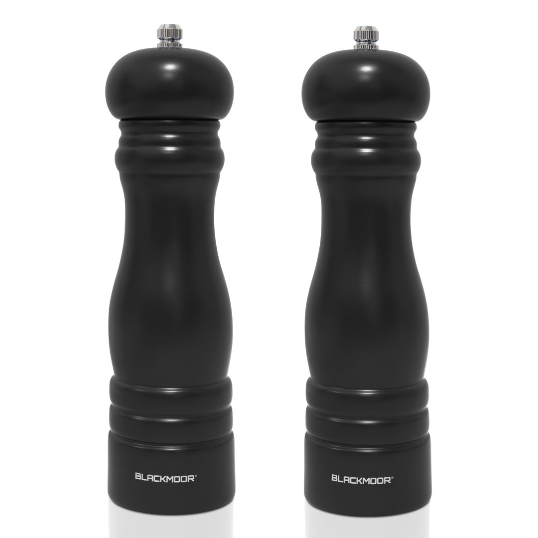 Manual Salt And Pepper Mill Set - Black