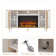 Iyes 70"W Media Console TV Stand for TVs up to 78" with Electric Fireplace Included
