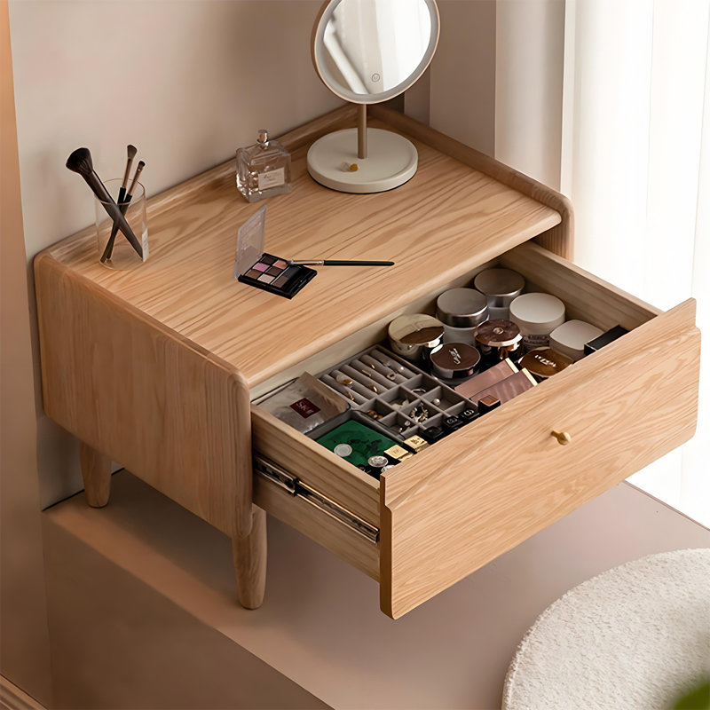 23.62"All-Solid Wood Mini Bay Window Vanity