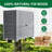 Raised Bed Garden Cabinet With Extra Storage Compartments, Wooden Planter Box, Large Planter Stand Box-1105188663