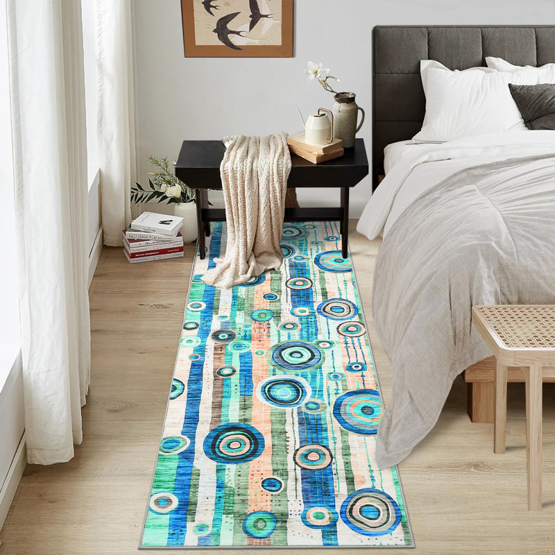 Modern Machine Washable Rugs Colorful Area Rug for Living Room Bedroom Office Non Slip Rugs for Children Bedroom Playroom Nursery