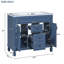 Meuble-lavabo simple avec plateau 35,9 Daquona
