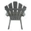 Chaise inclinable d'extérieur en bois gris - Confortable pour la détente Patio polyvalent pour la cour arrière Support de poids solide de 250 lb Assemblage simple Chaise berçante et terrasse spacieuse