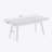 Solid Wood Slatted Bench, 41.30-Inch Long, White