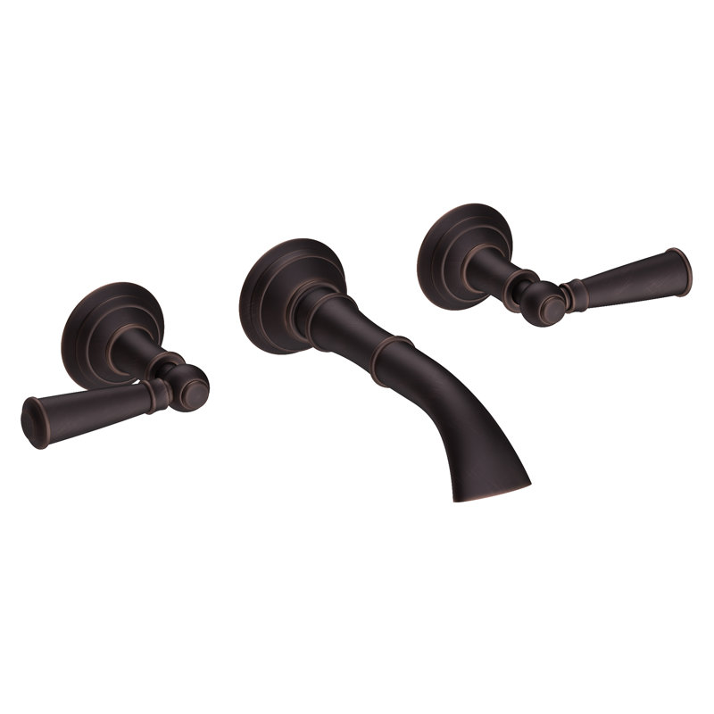 Aylesbury Wall Mount Bathroom Faucet, Venetian Bronze