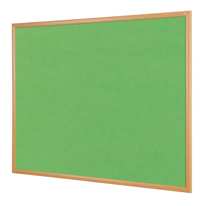 Wall Mounted Bulletin Board, 90cm H x 120cm W, Apple Green Loop Nylon