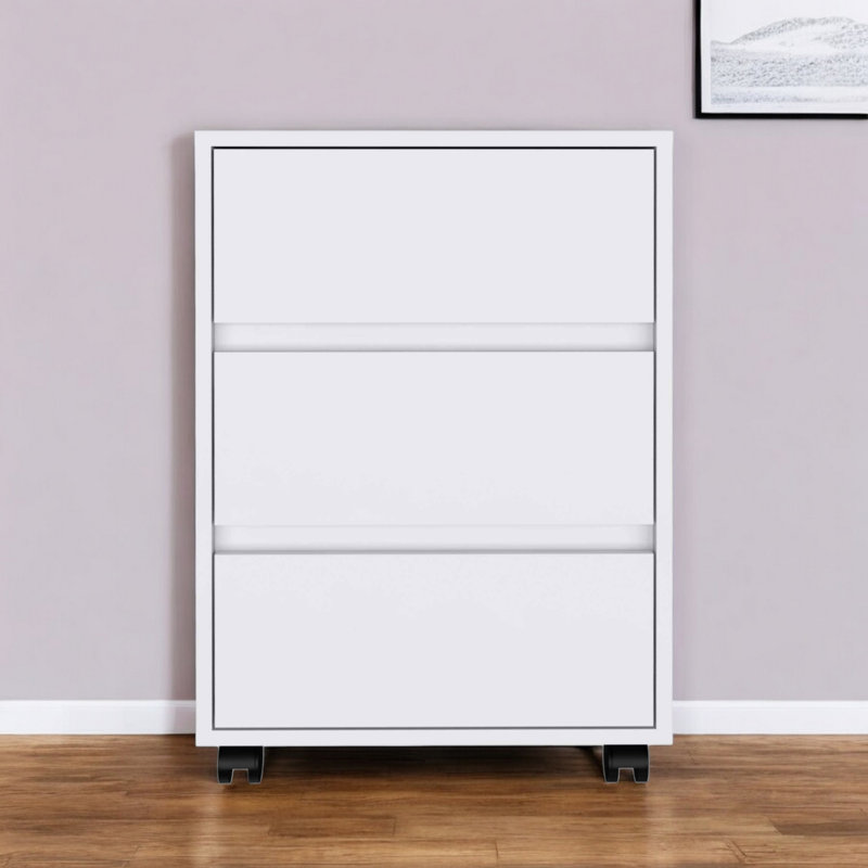 18.2'' Wide 3 -Drawer File Cabinet, White