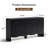 58" 4-Door Buffet Sideboard with Adjustable Shelves, Stripe Pattern, Wavy Lower Edge, for Kitchen, Living Room, Dining Room Storage-2118581115