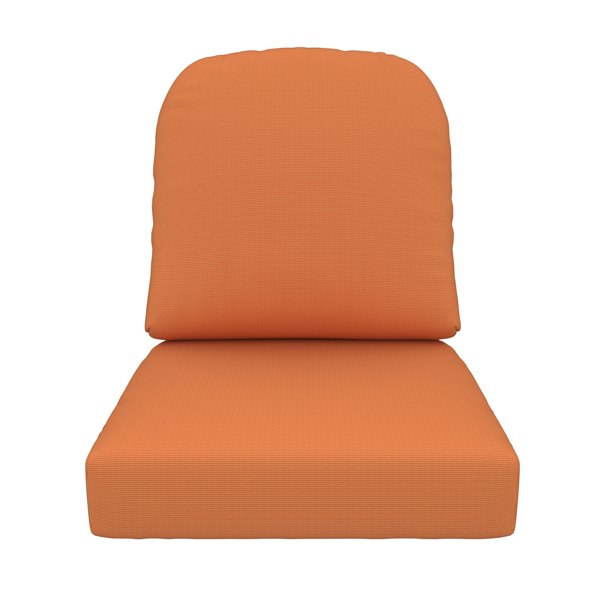 Amala Outdoor Sunbrella® Seat/Back Cushion, Sunbrella Upholstery Tangerine Sunbrella® Canvas
