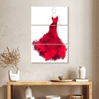 Red Couture Dress
