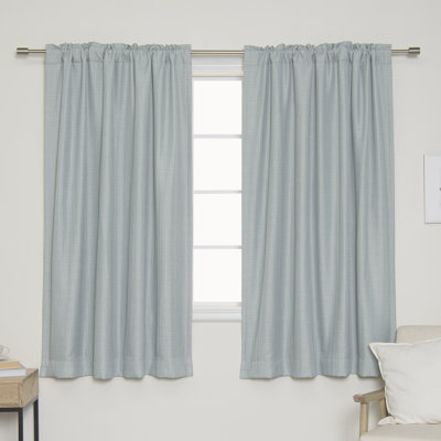 Paire de rideaux occultant et isolant Henslee Three Posts ™