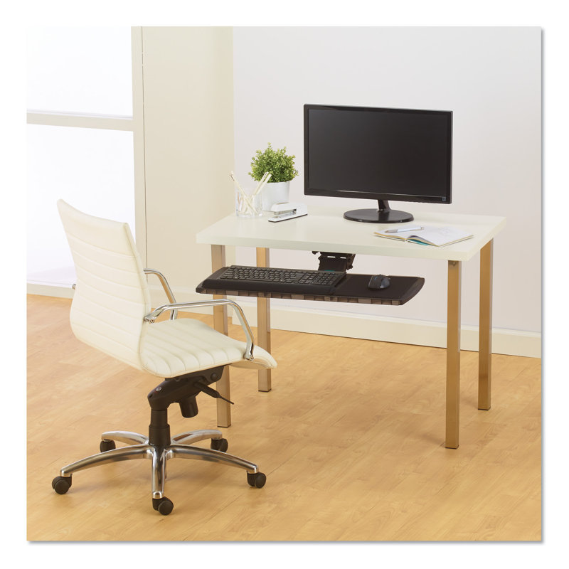 Adjustable Black Modular Keyboard Platform with Wrist Pillow