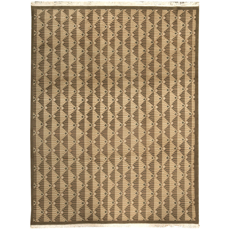 Tibetan Wool Geometric Area Rug