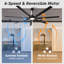 Ventilateur de plafond 7 pales avec lumière DEL-402821710-413218081
