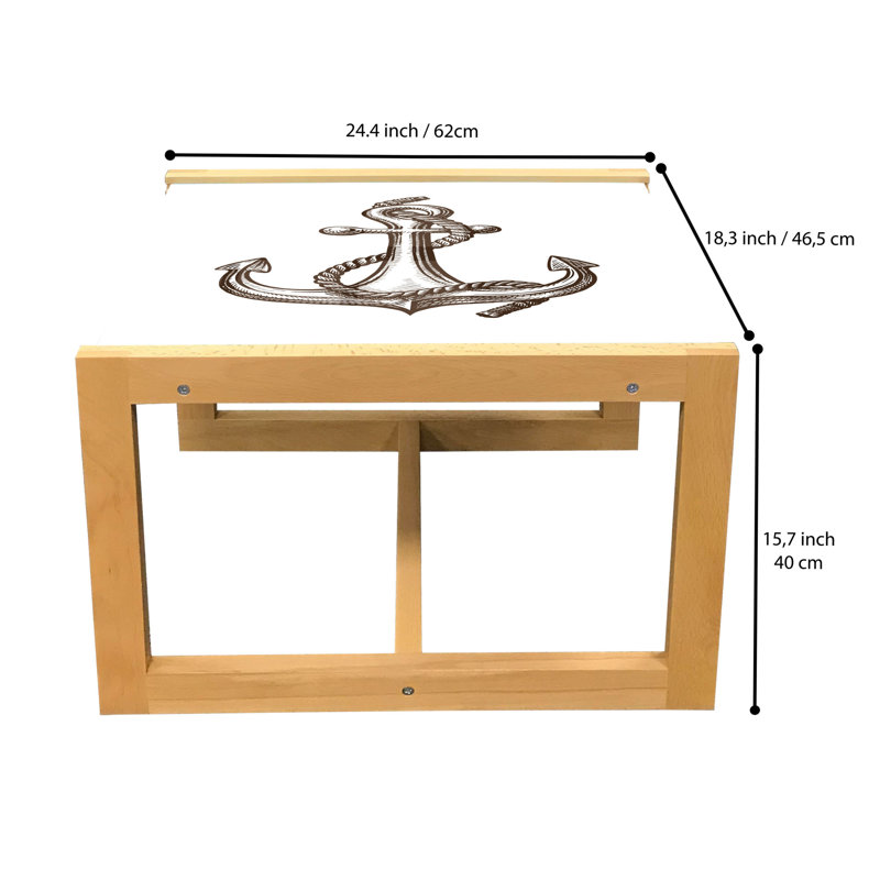 Jahson Sled Coffee Table, 62cm H x 46cm W x 40cm D