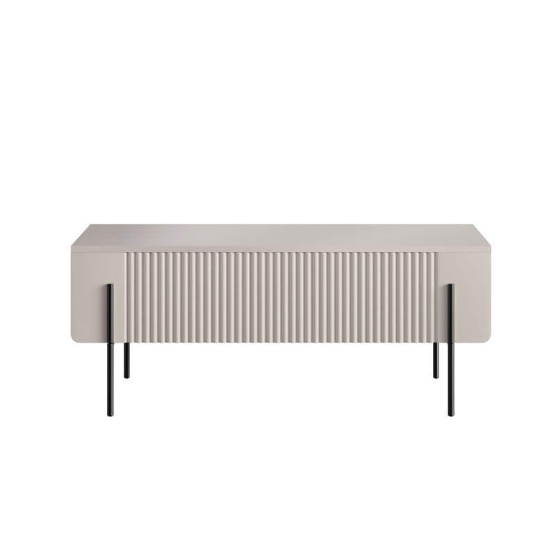 Otterburn Coffee Table with Storage, Cashmere/Black, Cashmere