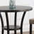 36" Round Espresso Finish Bar Table Nail Head Trim(Only Table)