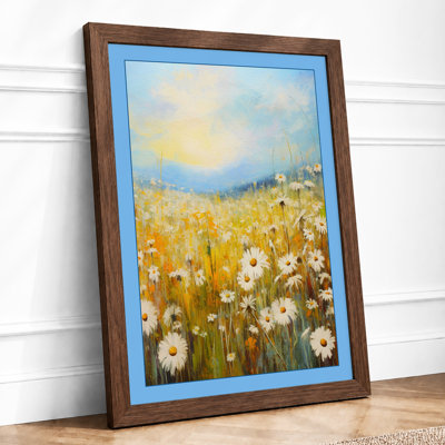 Wildflower Meadow at Dawn Impressionism 1 Piece Single Picture Frame Wall Art