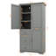 Armoire de rangement à grande capacité avec portes, parfaite pour la salle de bain / bureau, avec trois tiroirs-1599294996