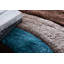 Tapis brun / bleu / noir à poils longs Thionville-108862796