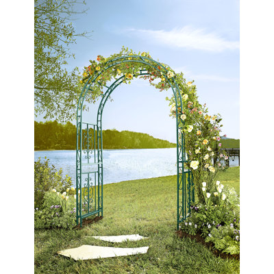 Montebello Iron 84" Tall Garden Arbor