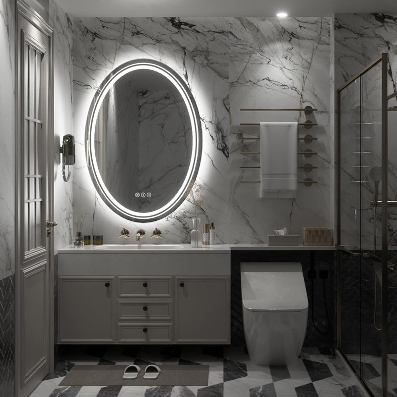 Miroir mural Francesa, H 28 po x l 20 po x P 2 po