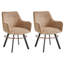 Linen Blend Upholstered Armchair-676442115-676442114-676442120