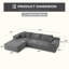 Canapé modulaire rembourré 2 pièces Natick-1814187205-1814187200
