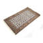 Tapis tribal crème à motif floral indo-bidar 3 x 5