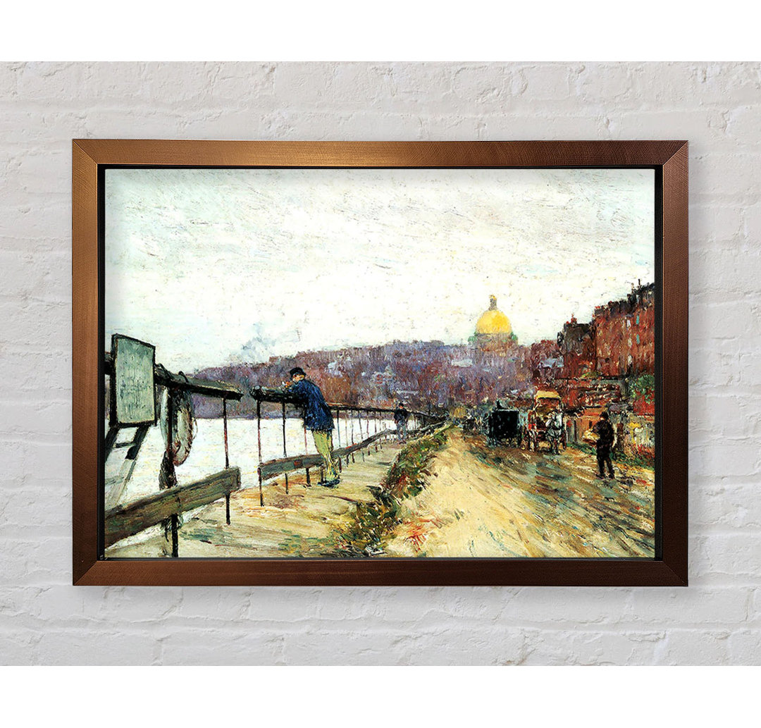 Charles River Und Beacon Hill von Childe Hassam - Einzelne Bilderrahmen Kunstdrucke