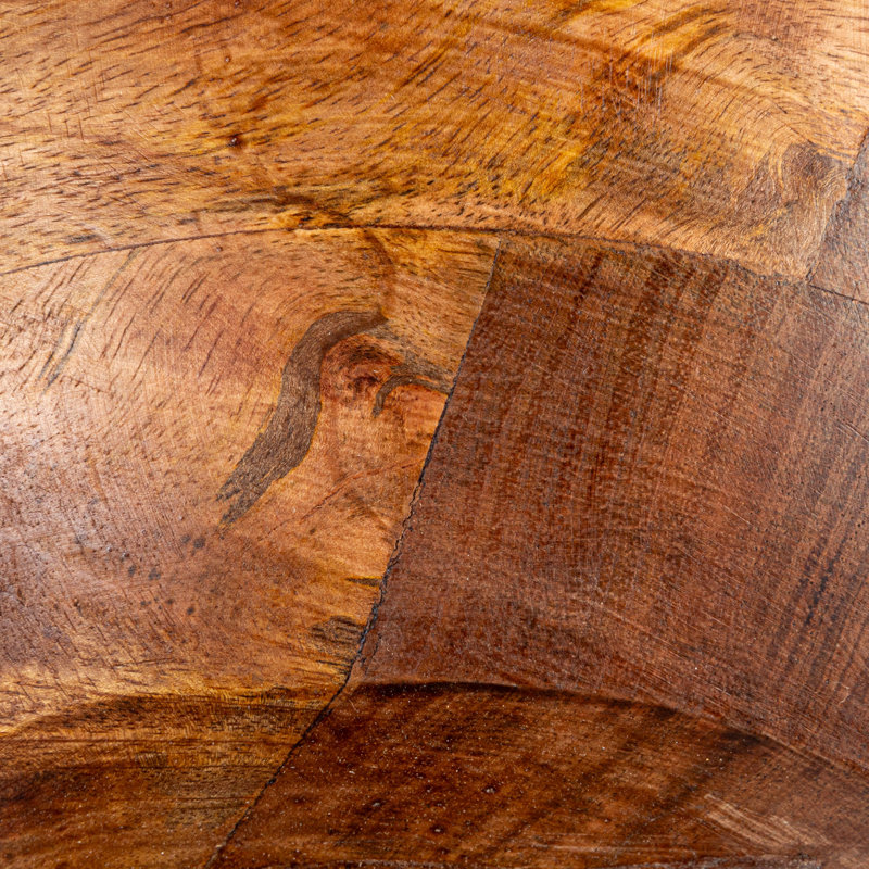 Allyce Mango wood footed bowl, Walnut