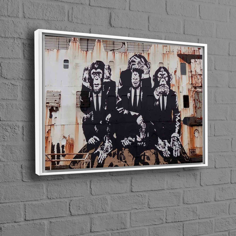 Print on Canvas, 50 cm H x 70 cm W, White, Framed Print without Mat