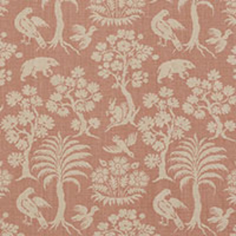 Tissu Woodland Silhouette, Rosé